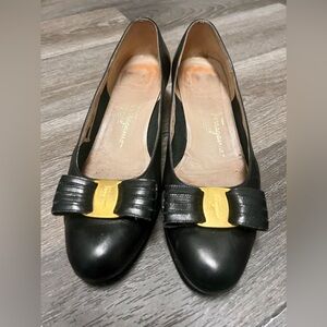 Salvatorre Ferragamo Vara Block Heels